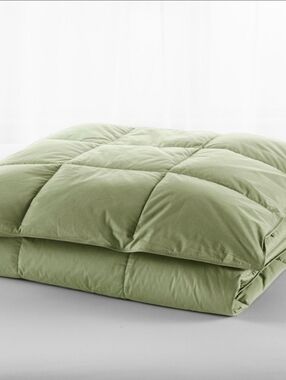 L.L. Bean Sage Green Down Comforter Size Full